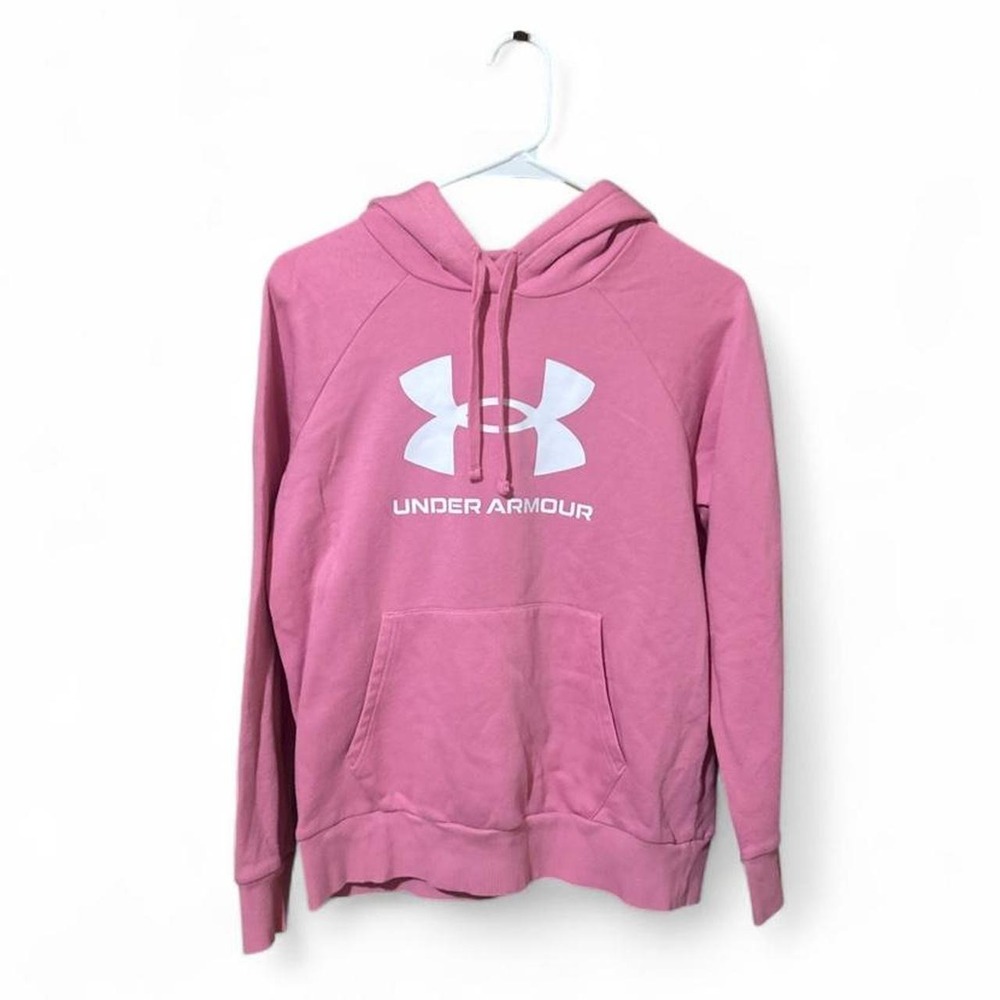 Under Armour Women's Rival Fleece Big Logo Hoodie - S - Pink
